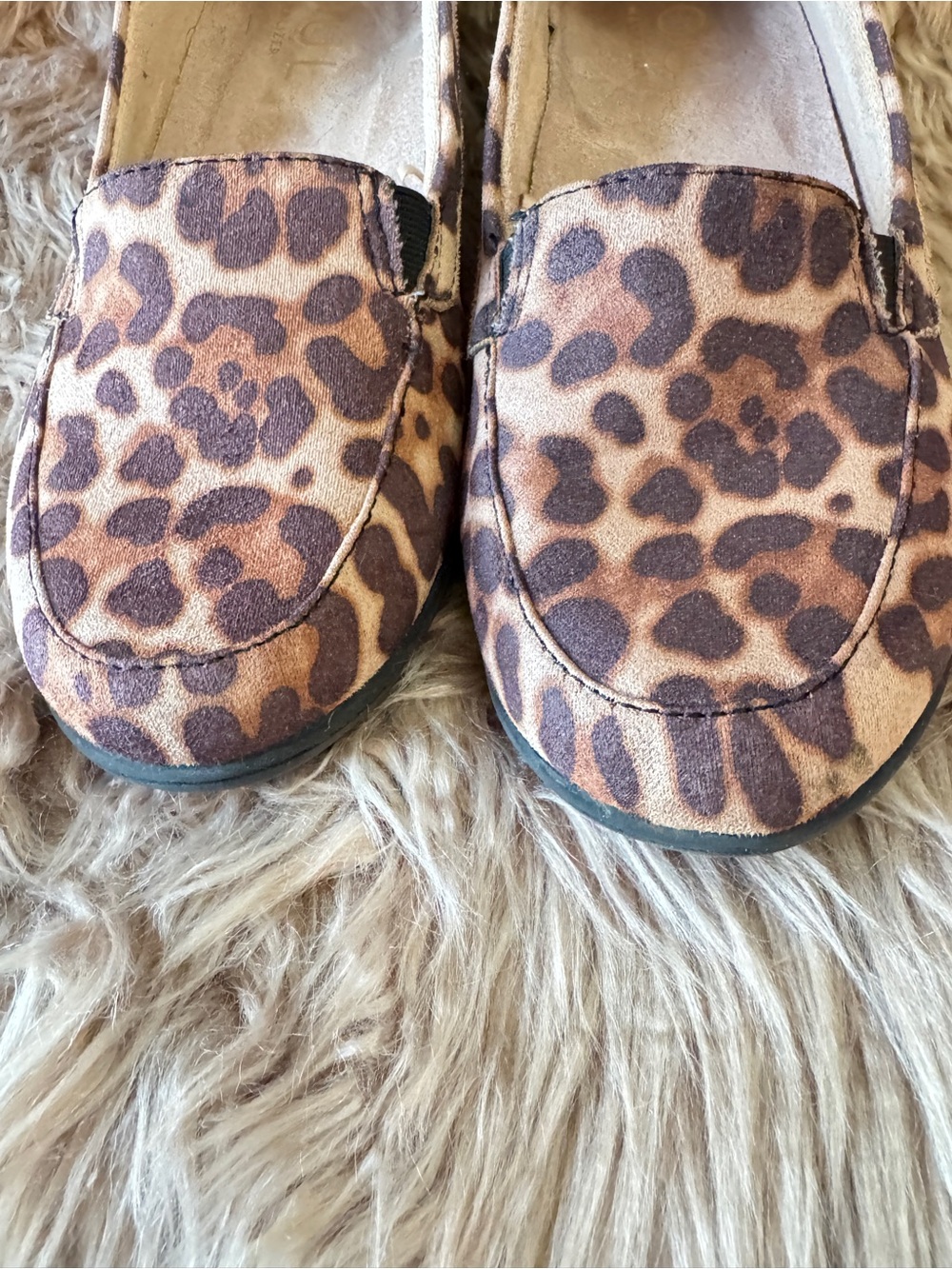 SOUL Naturalizer Leopard Print Slip-On Loafers in Brown and Tan- So soft! Sz 7.5 - Picture 3 of 9
